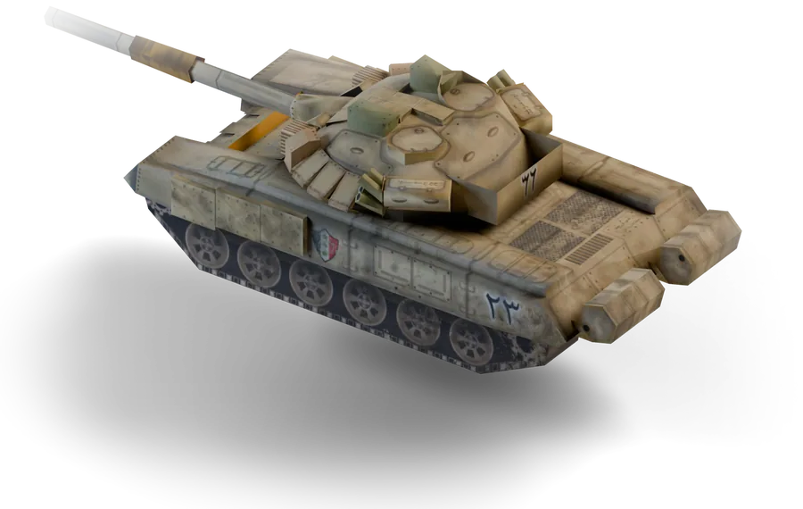 Танк Т-80 GLA в Project Raptor, модель из файлов мода